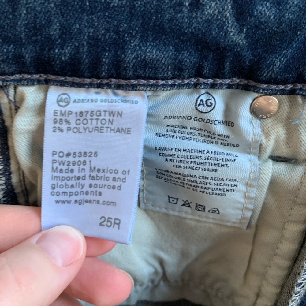 AG Adriano Goldschmied Mari High-Rise Straight Jeans Size 25 - Picture 2 of 5
